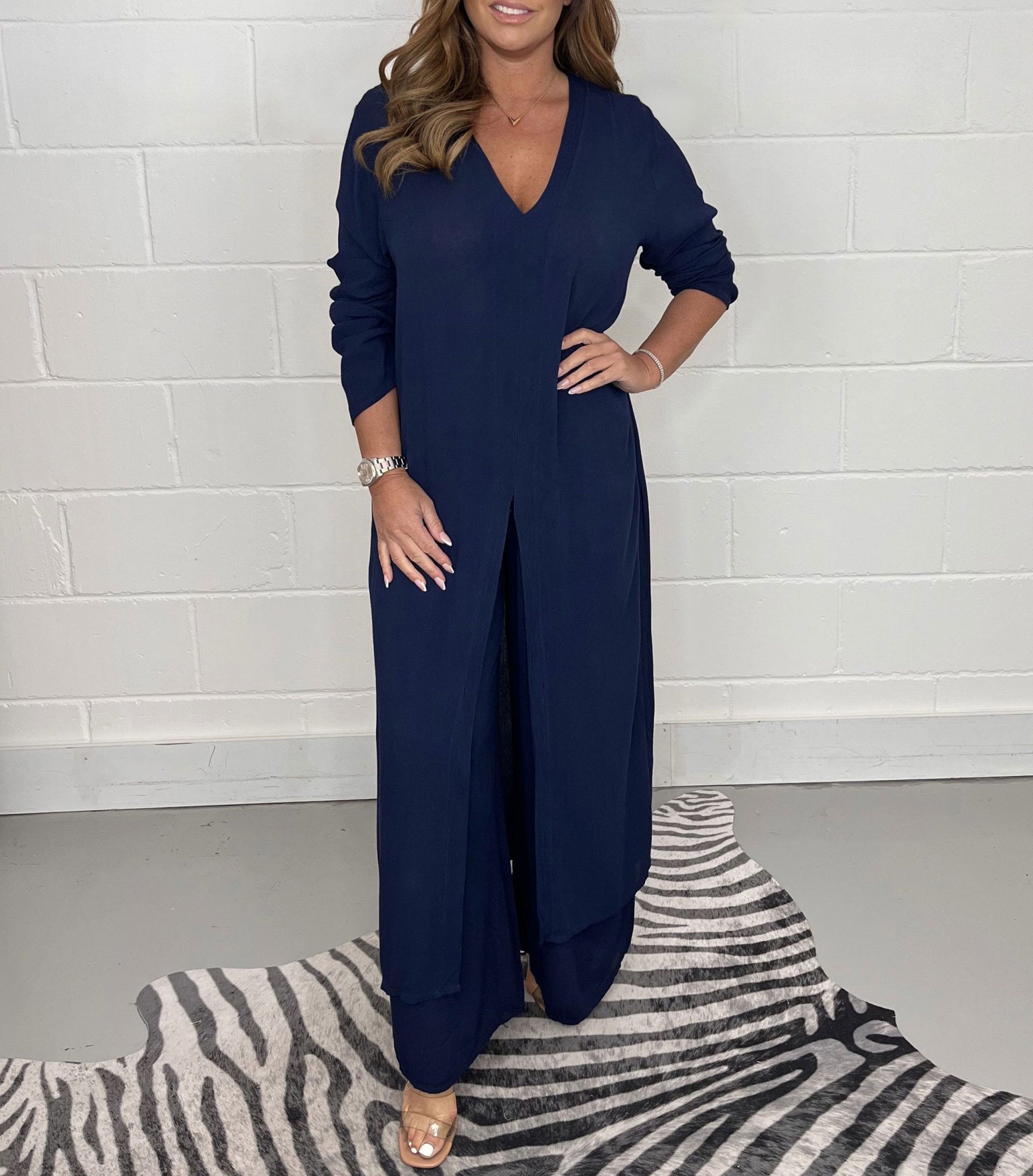 Conjunto de top largo