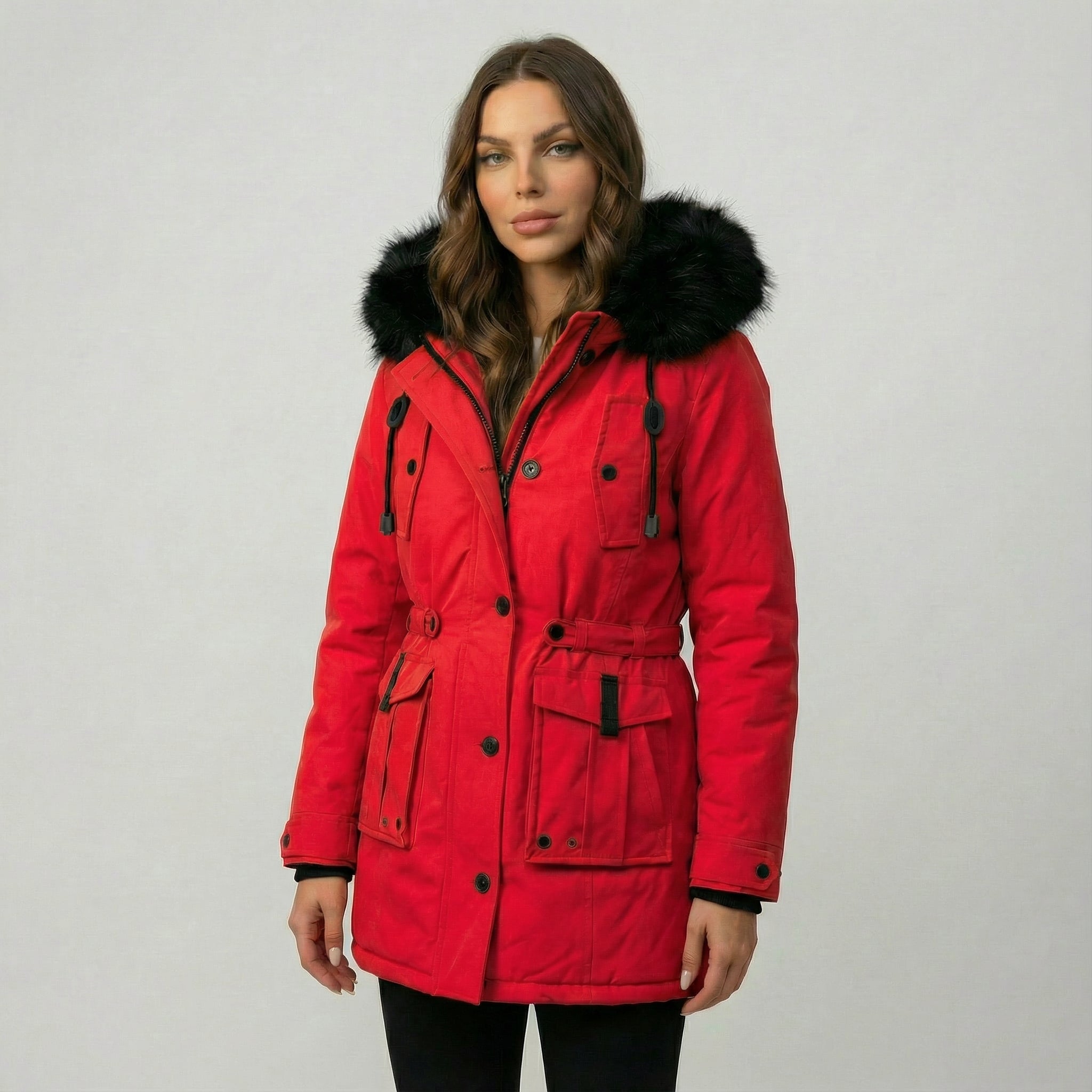 PARKA CON CUELLO