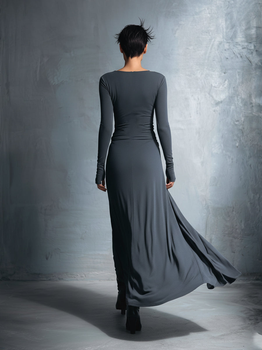 Vestido con nudo envolvente