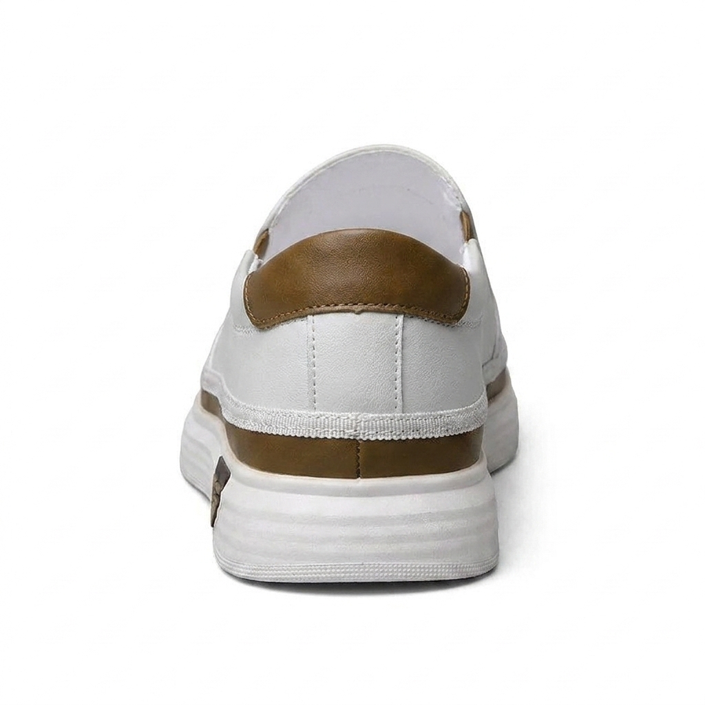 TURÍN – Zapatillas deportivas de cuero sin cordones para hombre
