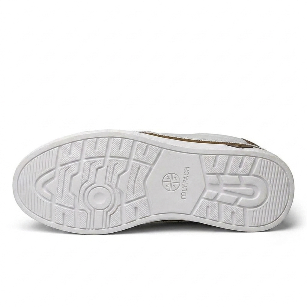 TURÍN – Zapatillas deportivas de cuero sin cordones para hombre
