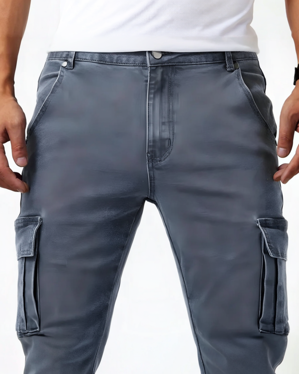 Pantalón cargo elástico