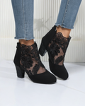 Tacones elegantes con encaje