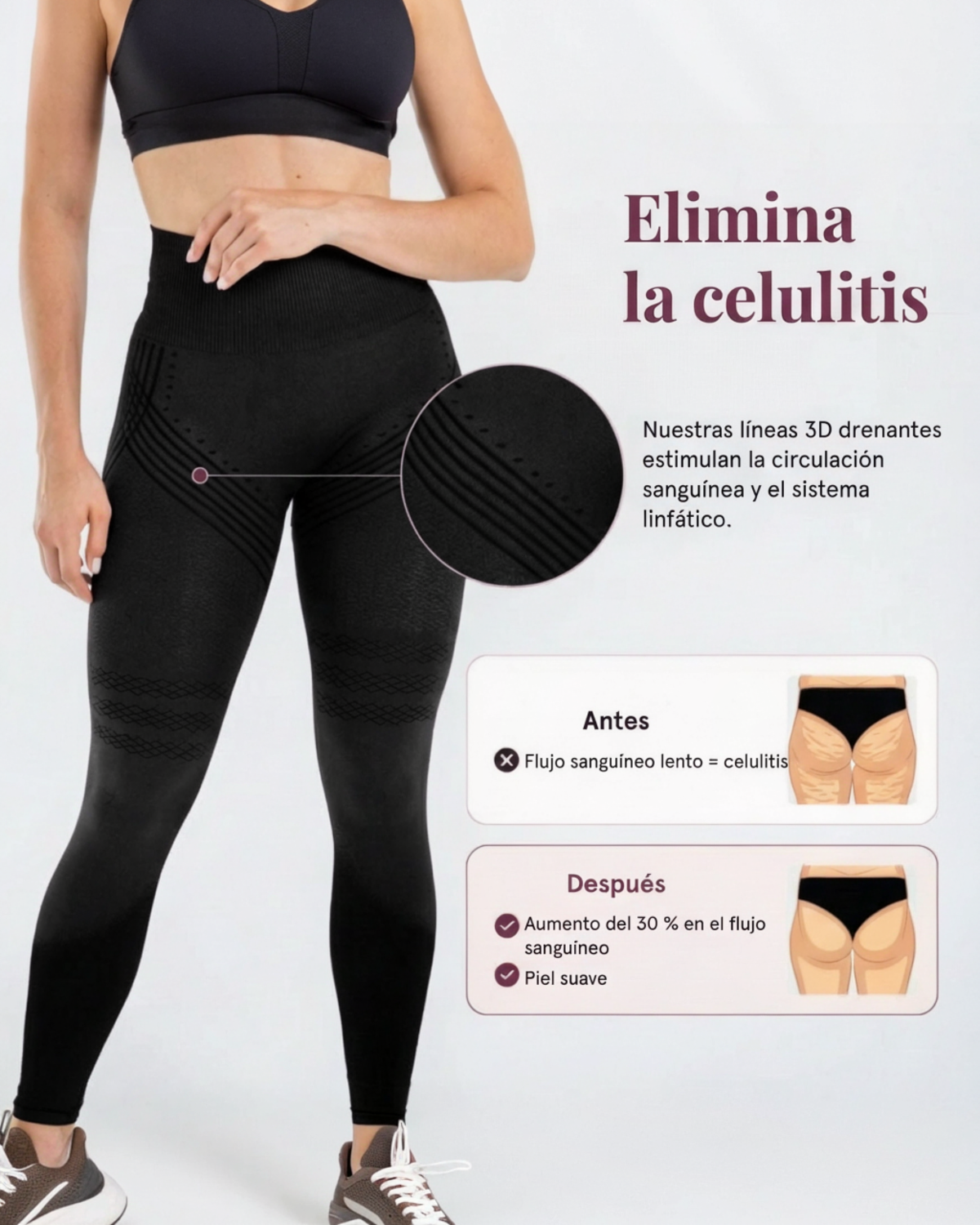 Leggins realza figura