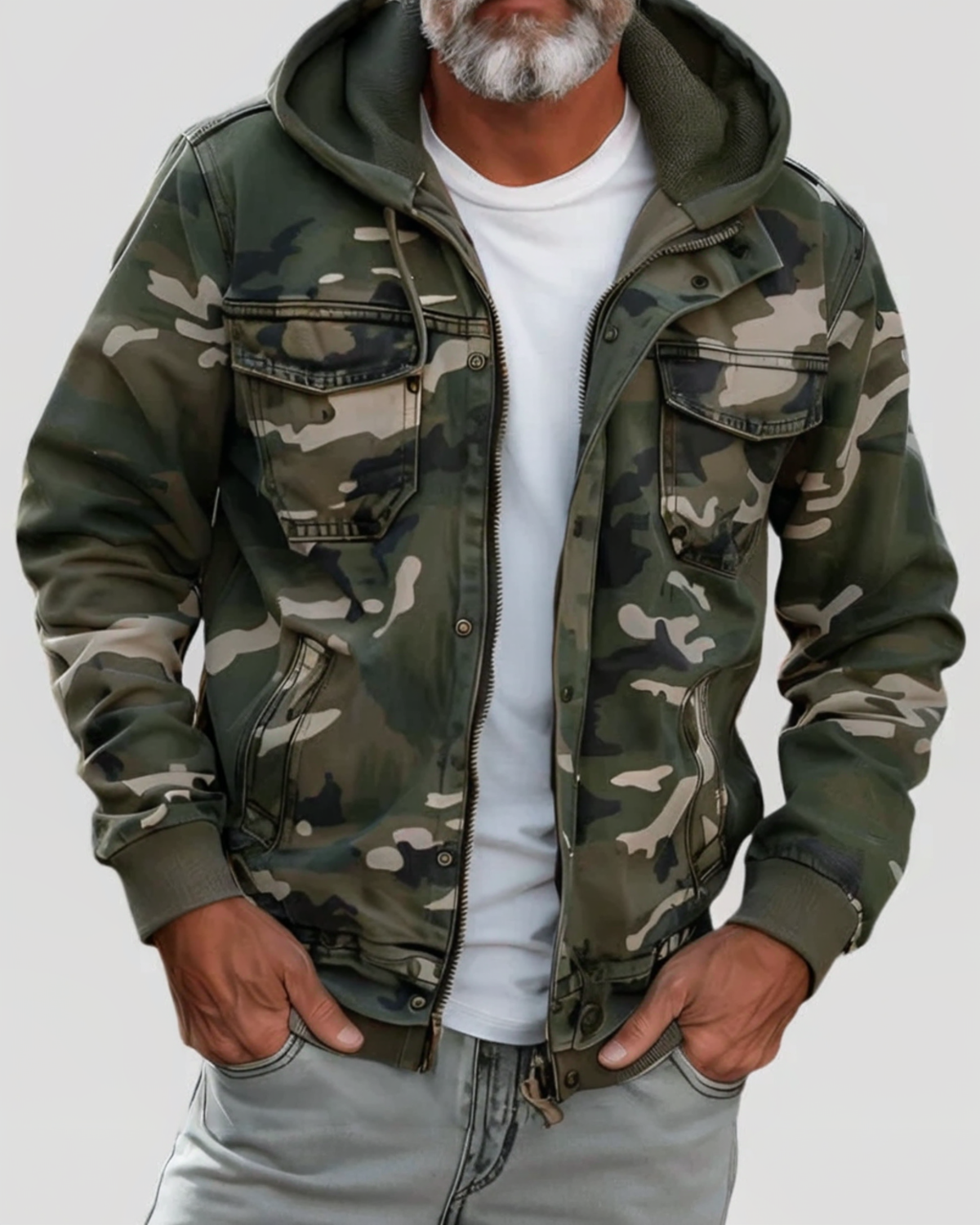 Chaqueta estilo militar