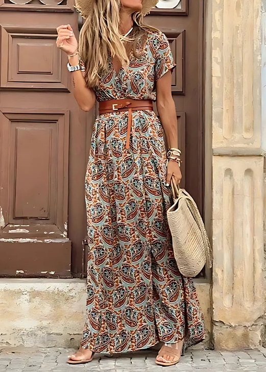 SARISA | Vestido largo estilo bohemio