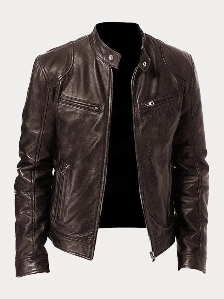 Chaqueta de cuero atemporal