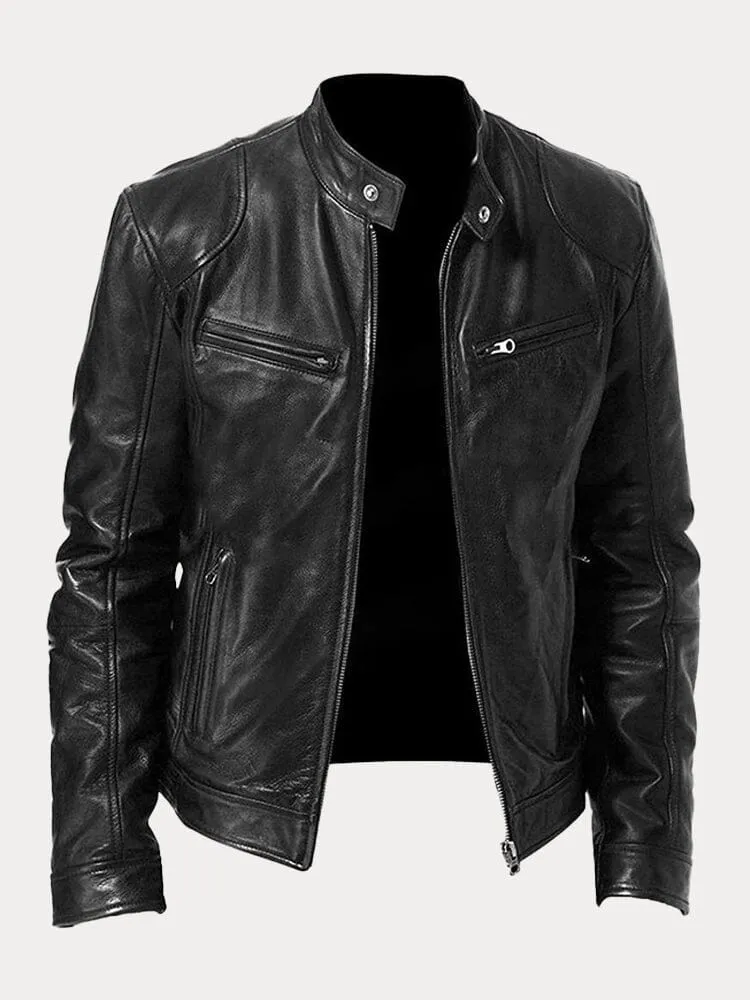 Chaqueta de cuero atemporal