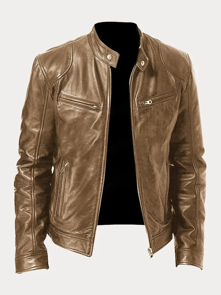 Chaqueta de cuero atemporal