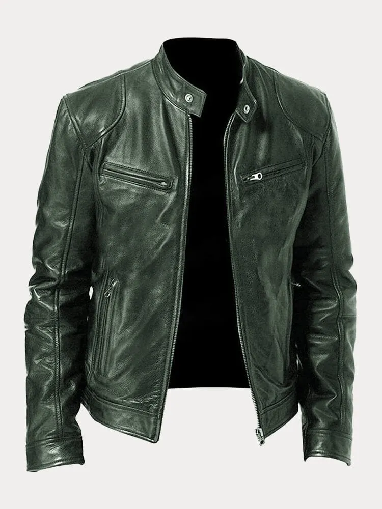 Chaqueta de cuero atemporal