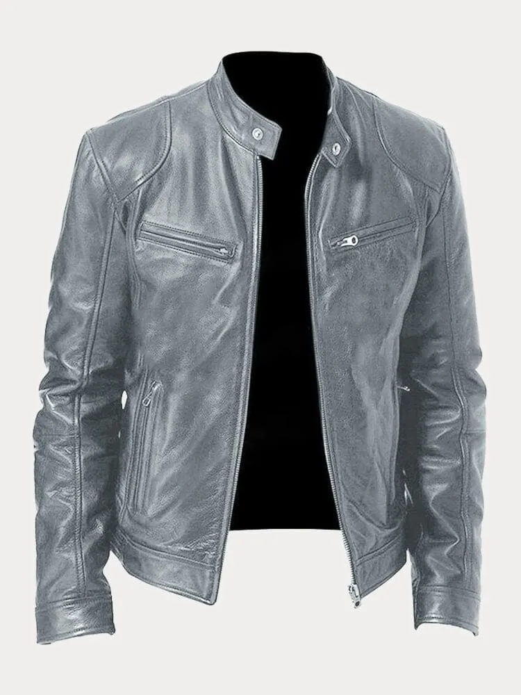 Chaqueta de cuero atemporal