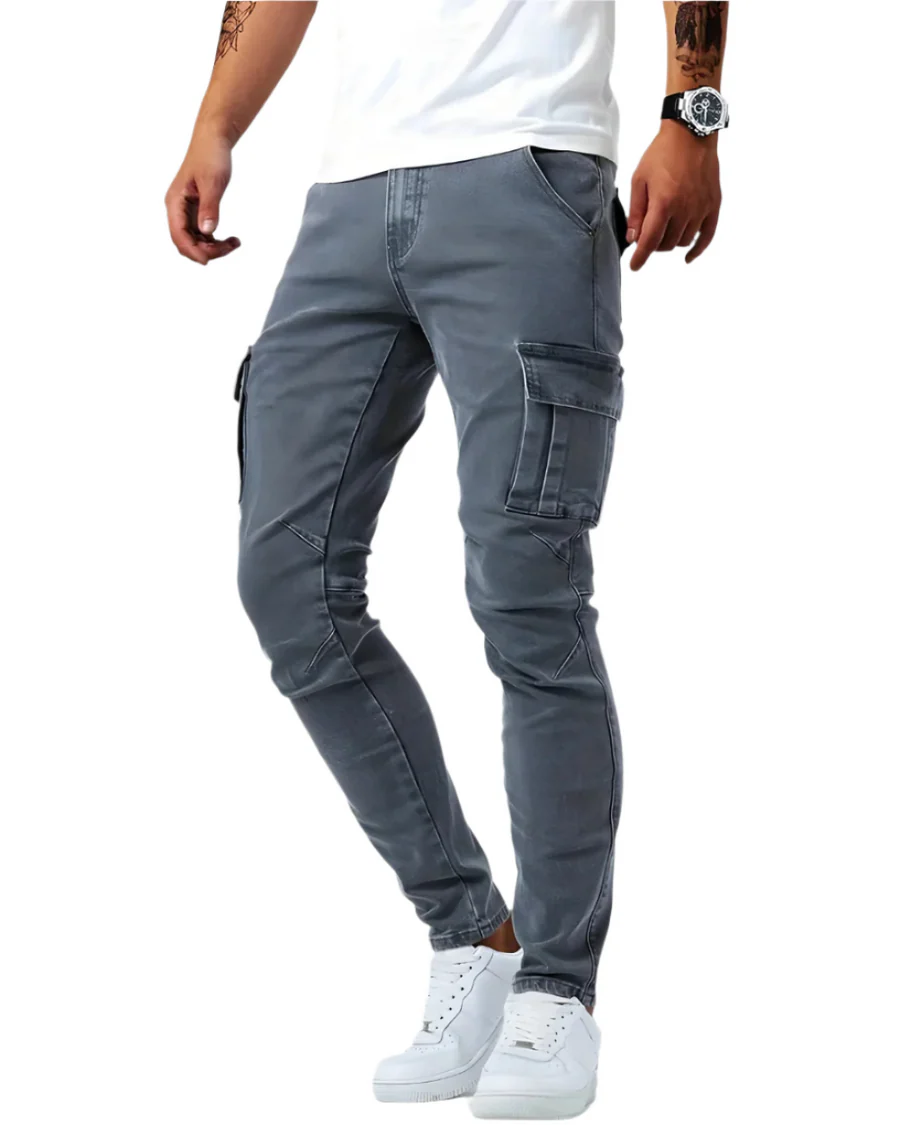 Pantalón cargo elástico