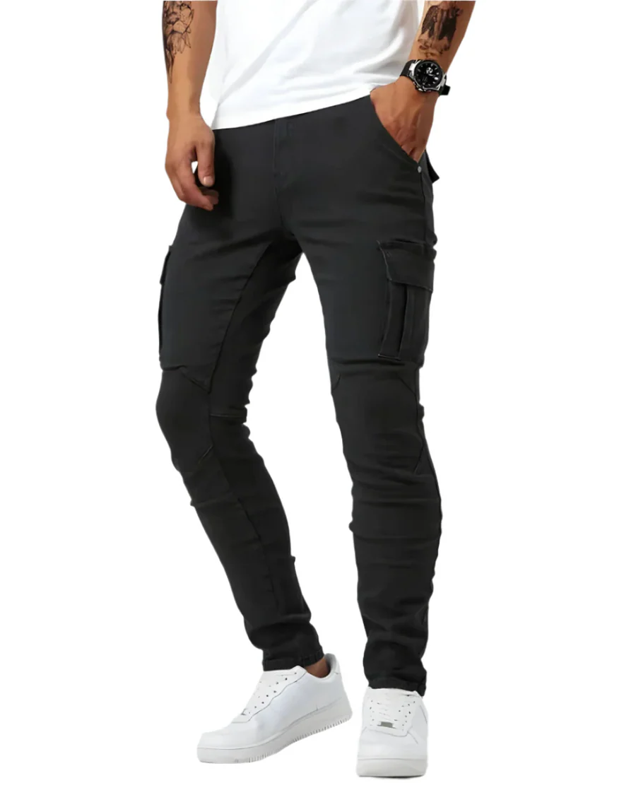 Pantalón cargo elástico