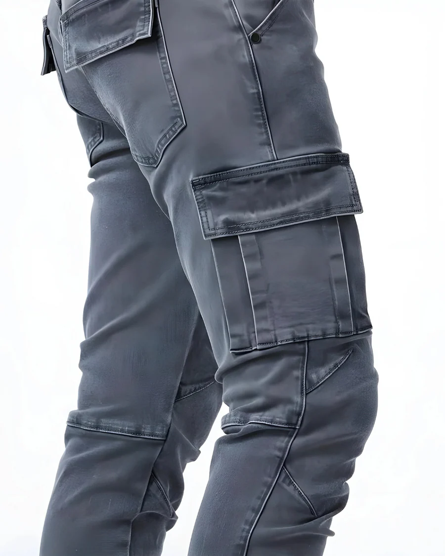 Pantalón cargo elástico