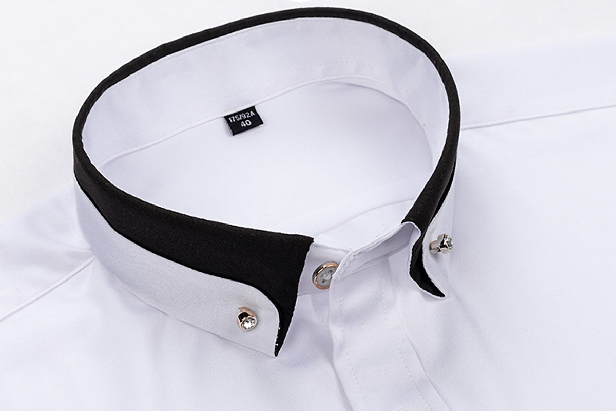 Camisa clásica manga larga hombre