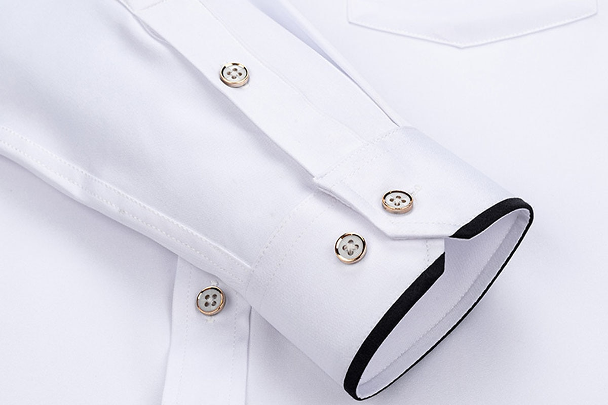 Camisa clásica manga larga hombre