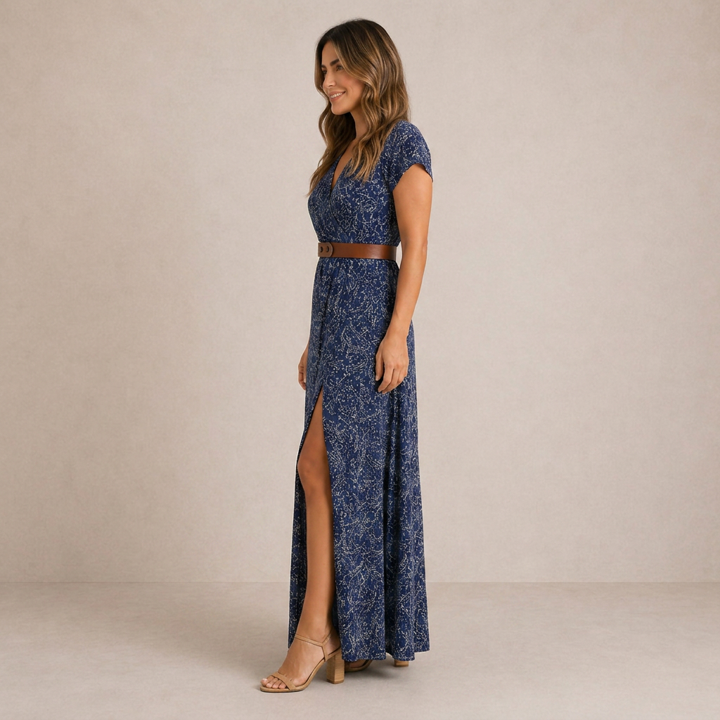 SARISA | Vestido largo estilo bohemio