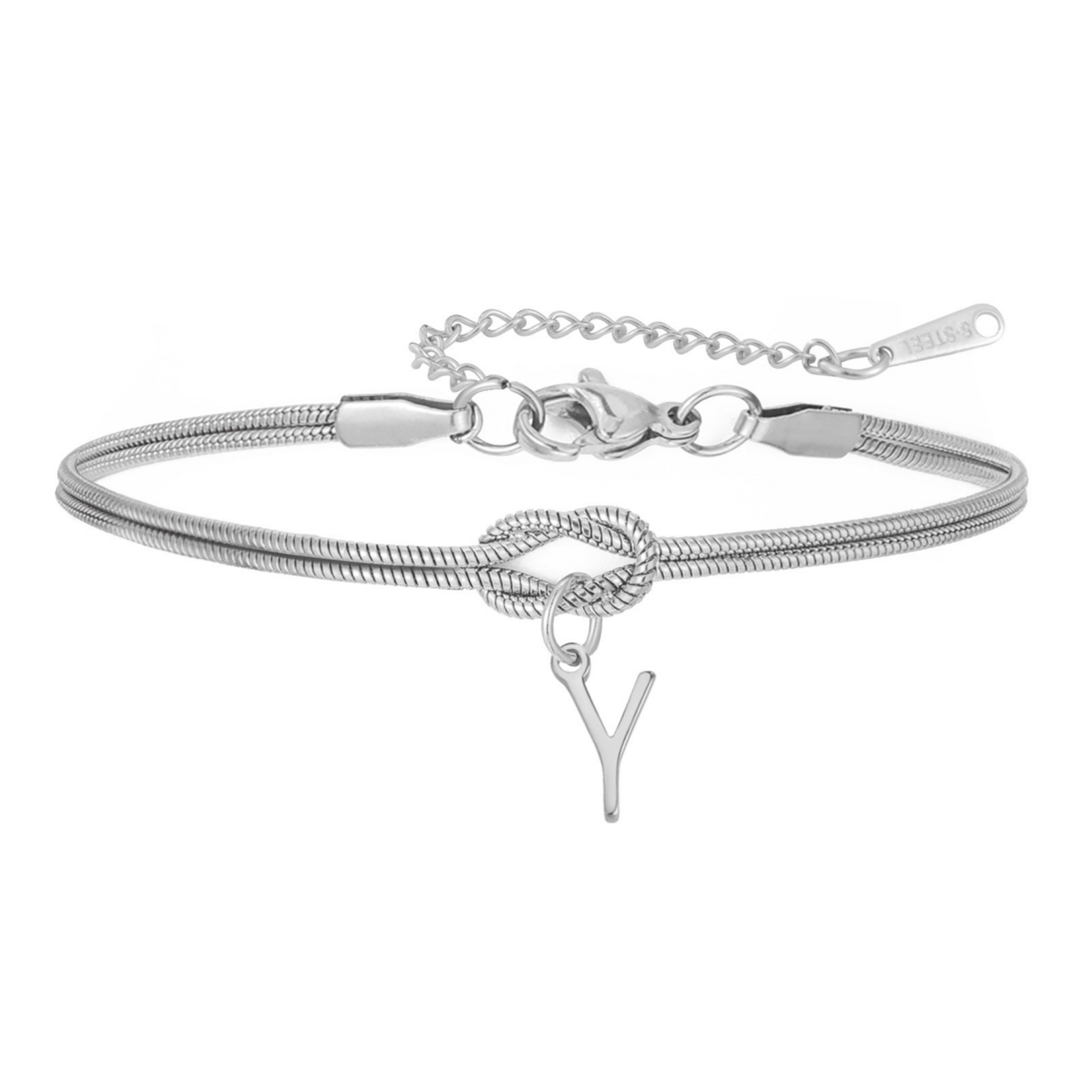 PULSERA NUDO CON INICIAL