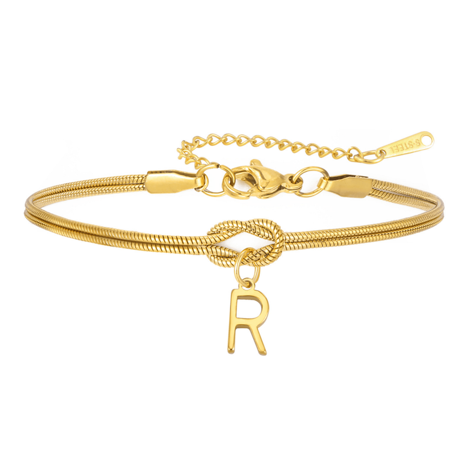 PULSERA NUDO CON INICIAL