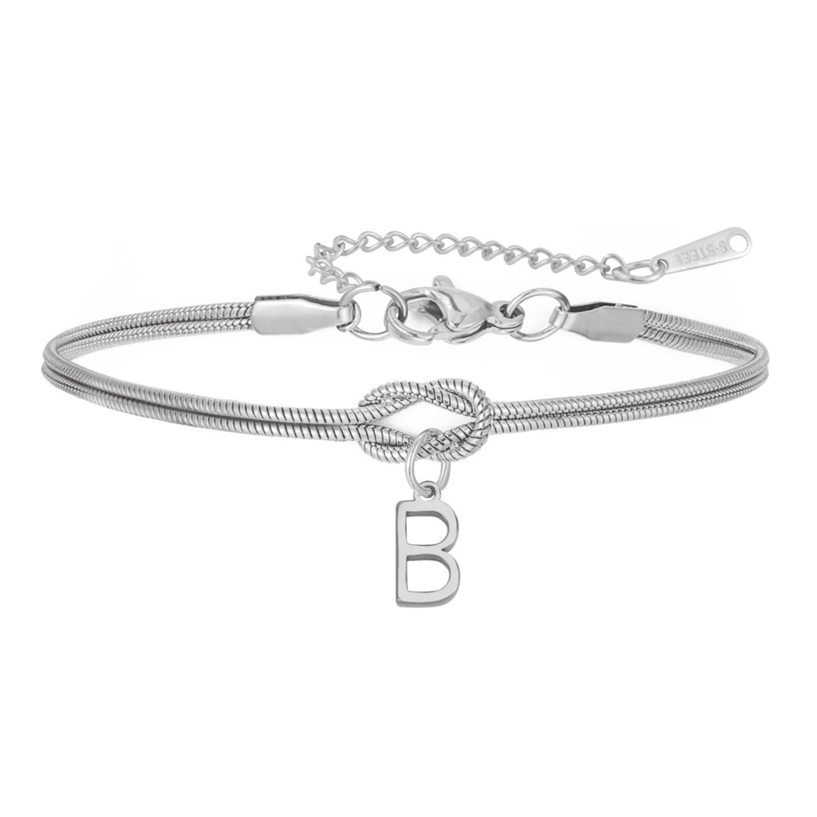 PULSERA NUDO CON INICIAL