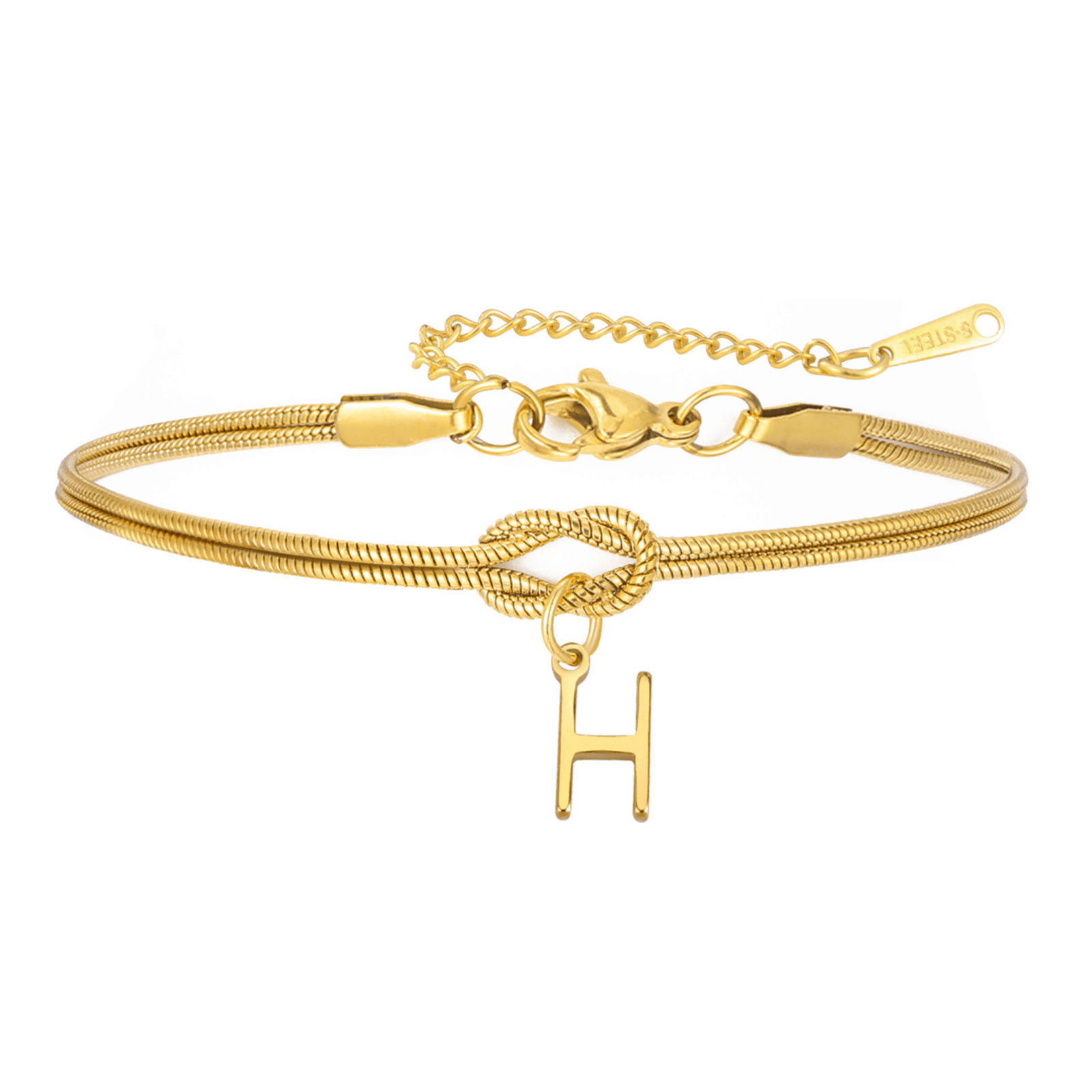 PULSERA NUDO CON INICIAL
