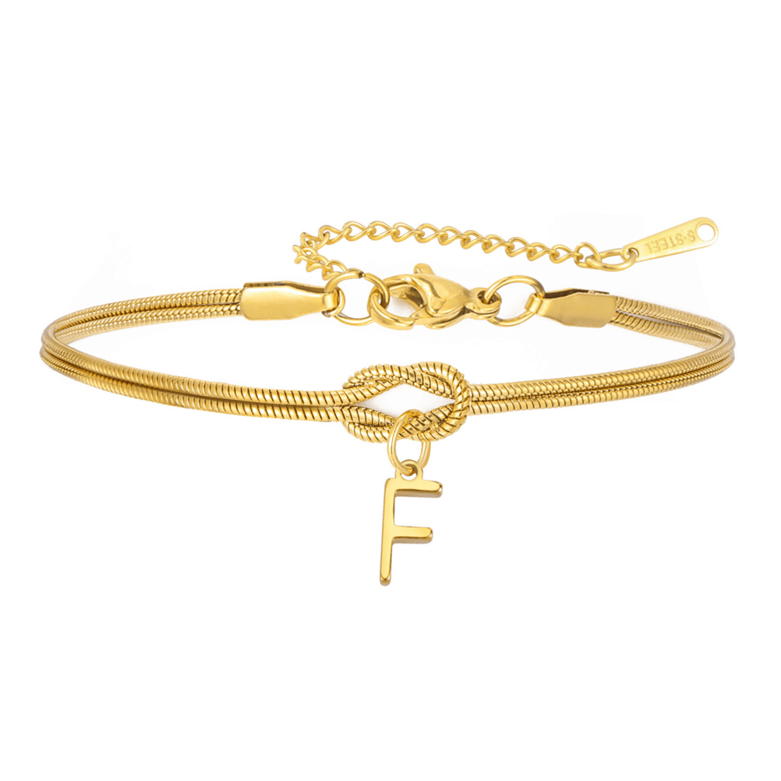PULSERA NUDO CON INICIAL