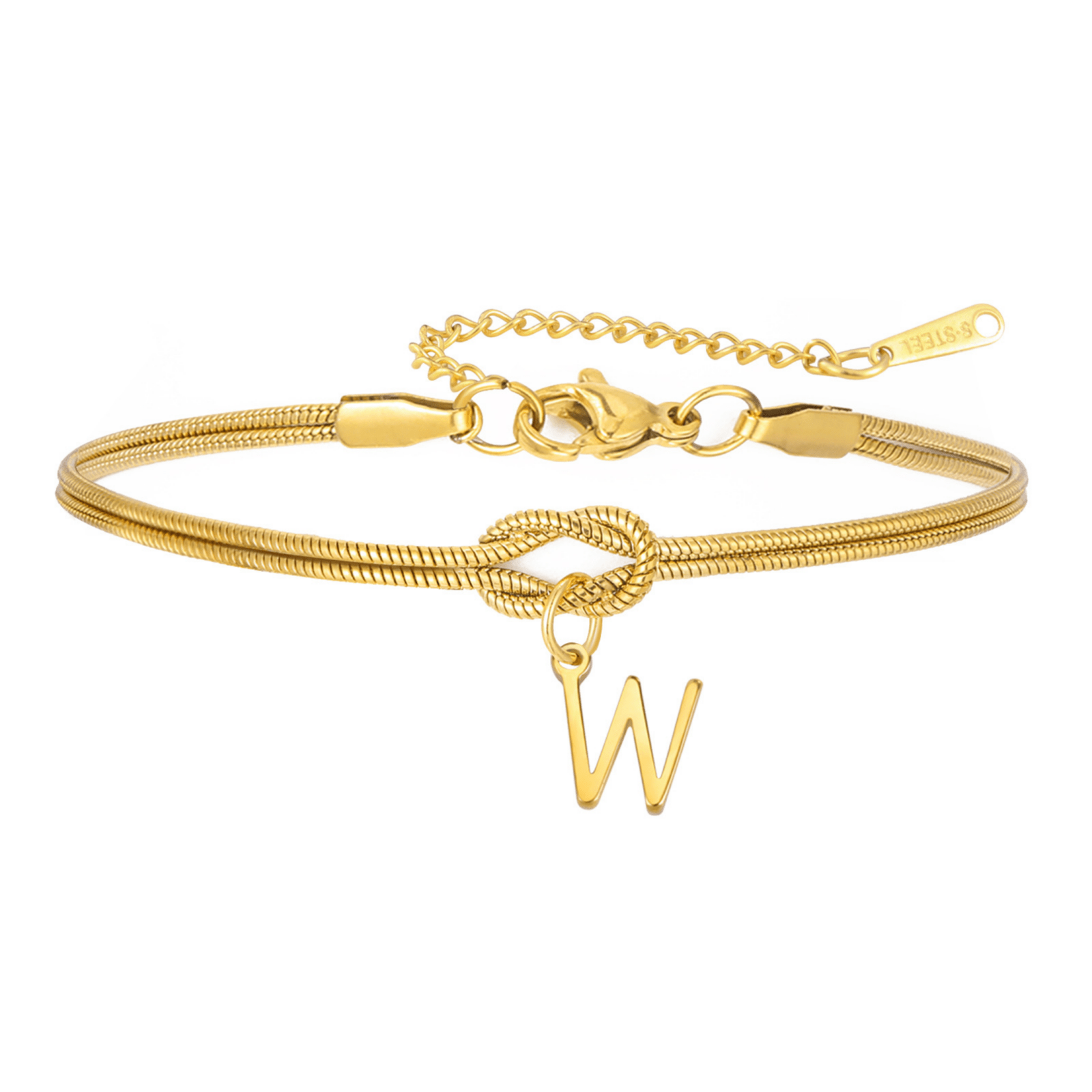 PULSERA NUDO CON INICIAL