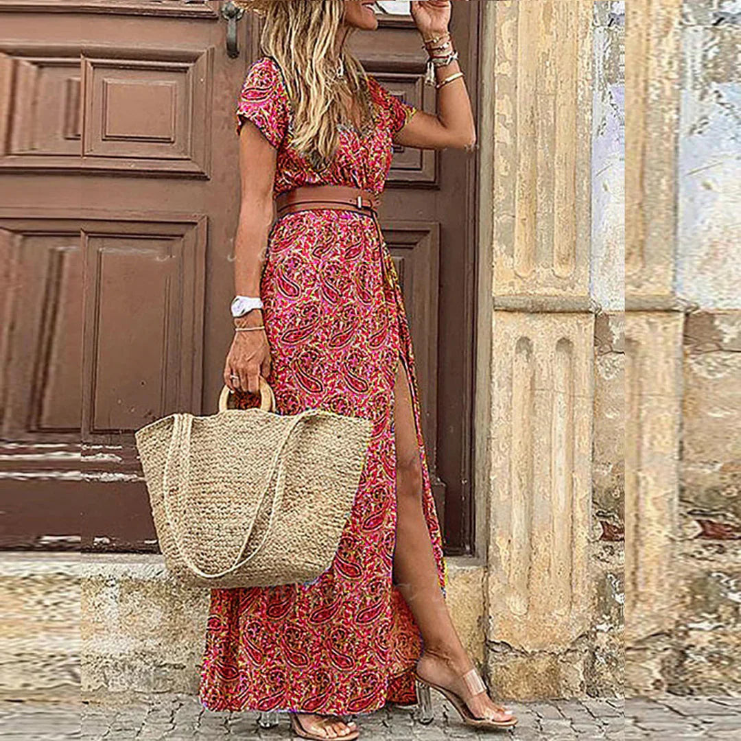 SARISA | Vestido largo estilo bohemio