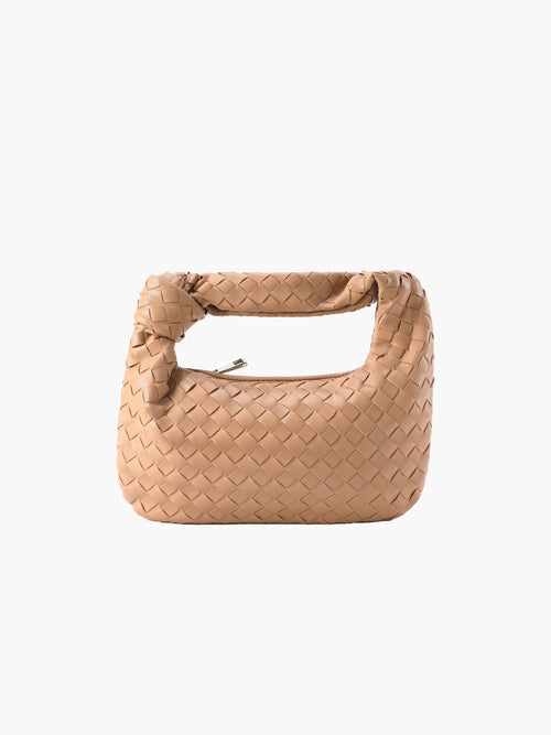 BOLSO MINI TRENZADO ASA ENVOLVENTE EFECTO PIEL