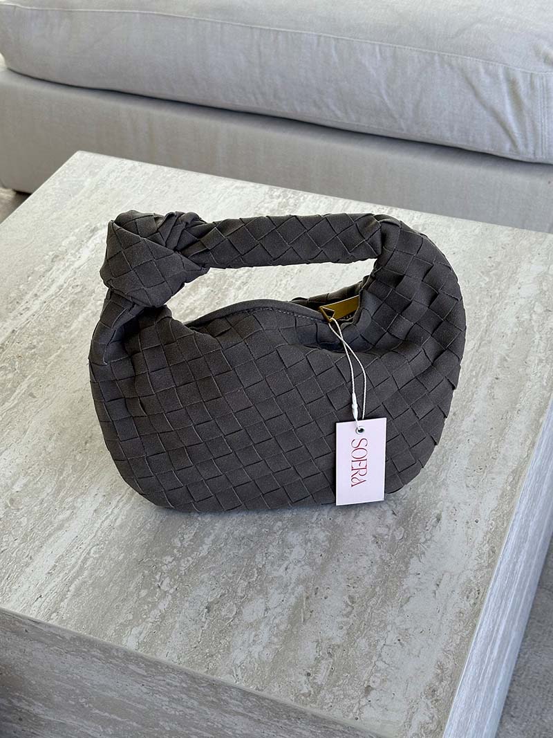 BOLSO MINI TRENZADO EFECTO ANTE