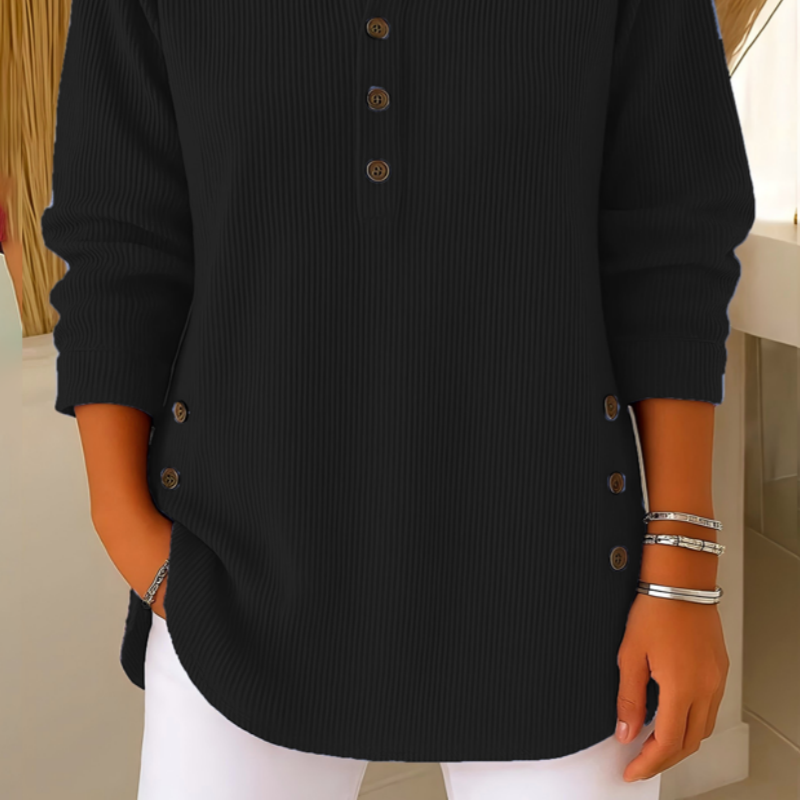 Blusa de pana abotonada
