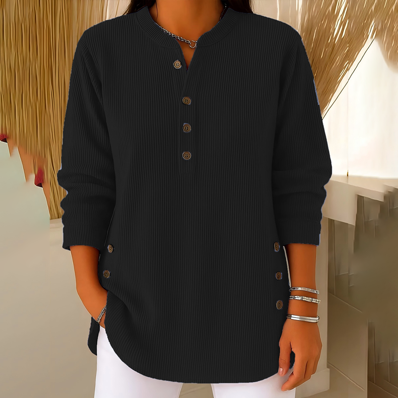 Blusa de pana abotonada