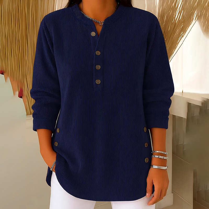 Blusa de pana abotonada