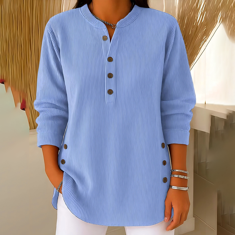 Blusa de pana abotonada