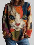 Jersey artístico con gato