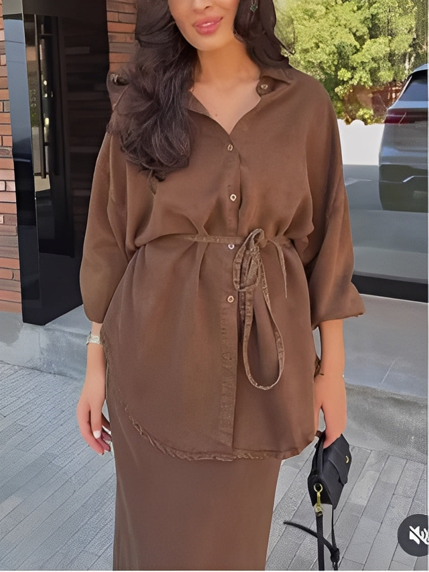 Conjunto con cordón ajustable