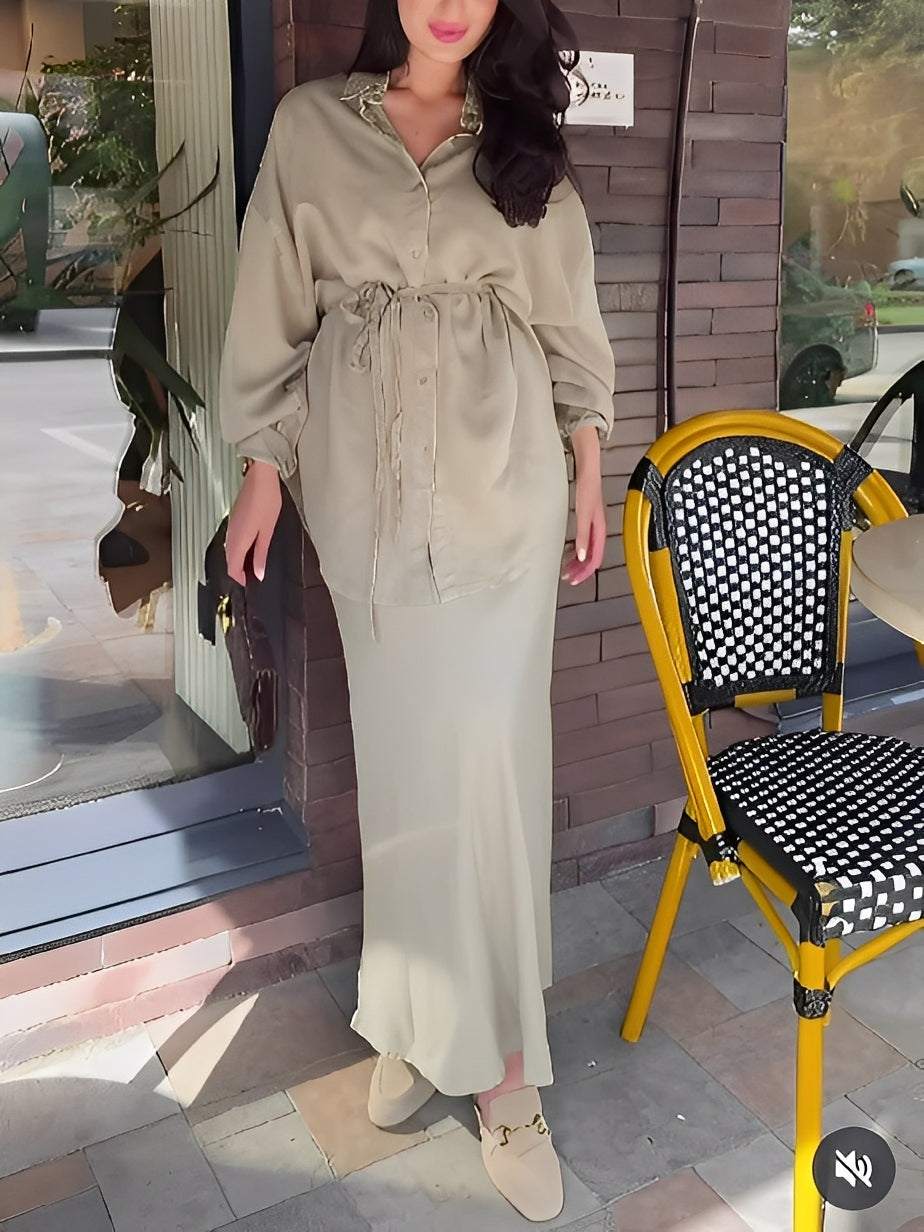 Conjunto con cordón ajustable